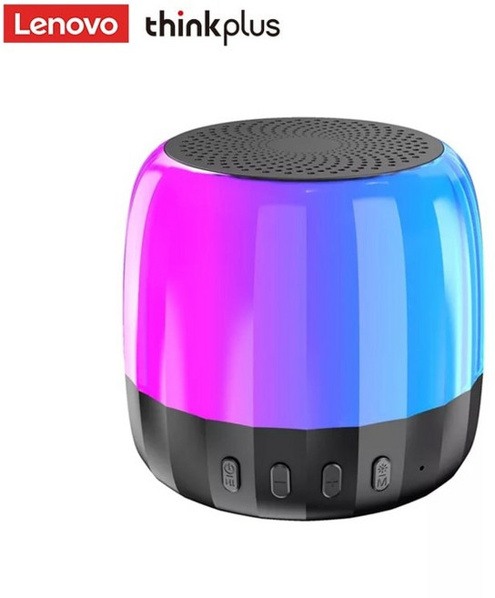 Lenovo 레노버 K3 plus 무선 블루투스 5.2 스피커 서브 우퍼 TWS 스피커 K3 플러스 휴대용 음악 플레이어 RGB 라이트 방수 USB, 01 K3 plus Black