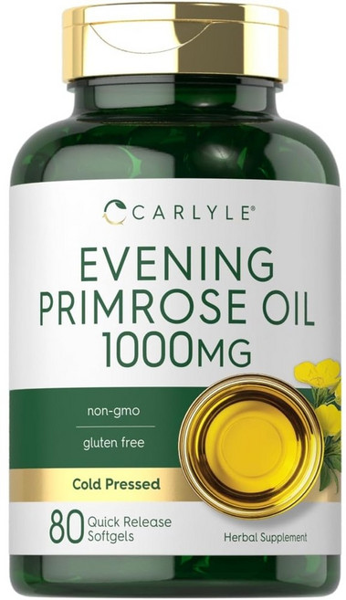 이브닝 프림로즈 오일 1000mg 오메가6 740mg 고함량 80정 미국산 Primrose, 알약/캡슐, 1개