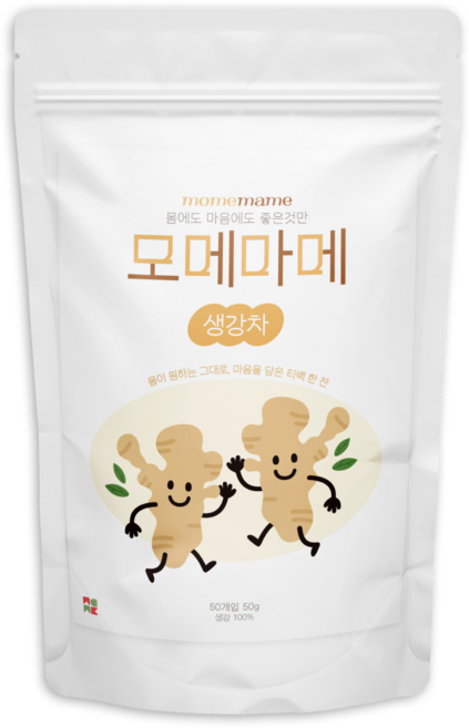 모메마메 국내산 생강차 삼각티백 마시는차, 1개, 50개입, 1g