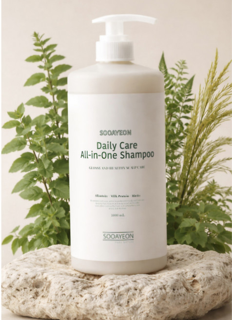 수아연 데일리 케어 올인원 샴푸, 4개, 1L