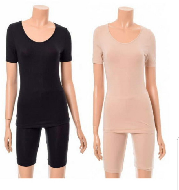 [쇼핑점] 비비안 [가격인하]부드러운 모달소재 여성반팔 기본내의상하세트(2컬러)택1 LG7499 LG7499P