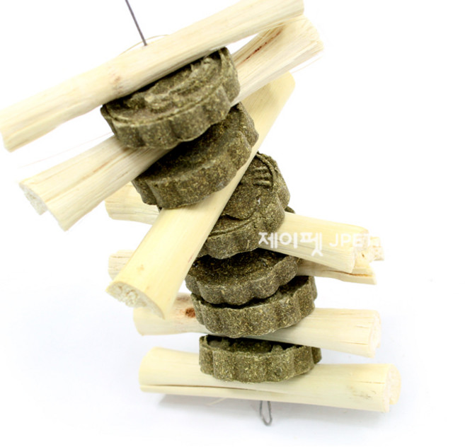 제이펫 사탕수수+그라스케이크 토끼이갈이 기니피그이갈이 친칠라이갈이 소동물 이갈이, 1개