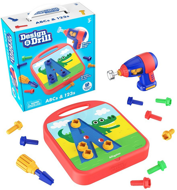 러닝리소스 디자인드릴 알파벳숫자 활동세트, 단품, 1개