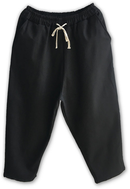 [점프점프] 남자 두꺼운 기모 겨울 와이드 벌룬 밴딩 팬츠