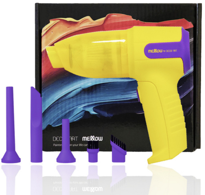 데코아르 멜로우 무선 틈새 2in1 멀티청소기, TKC-10065, 옐로우