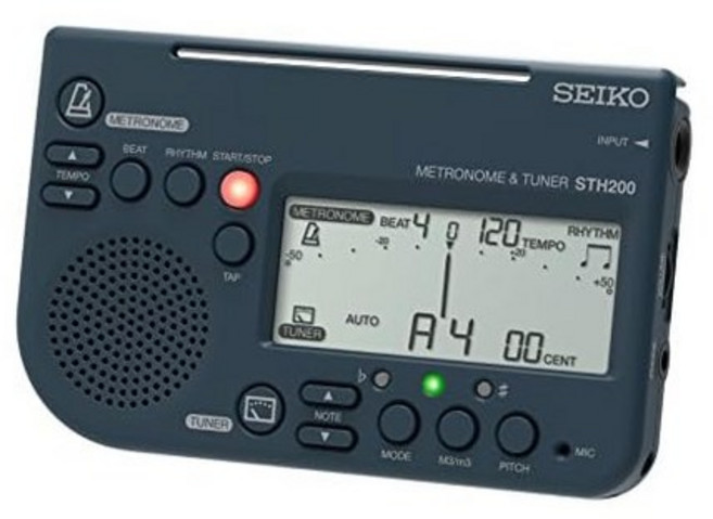 SEIKO세이코 메트로놈 튜너 대음량 악보대 설치 가능 취주악부에 최적 블랙 STH200B, 상세페이지 참조, 단일옵션, 1개