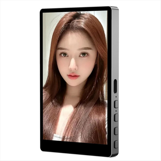 휴대폰용 Vlog 셀카 모니터 화면 Android 휴대폰용 후면 카메라 모니터 자기 마운트 무선 연결, 검은색