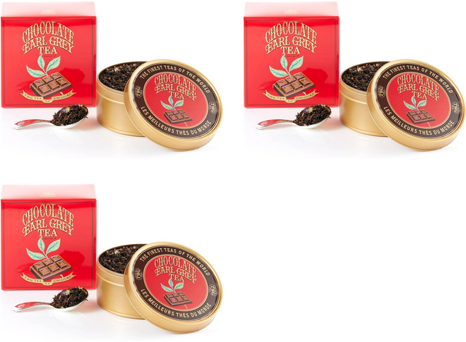 TWG 초콜릿 얼그레이 루스 블랙 티 100g 선물세트 3팩