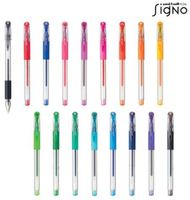 유니볼 시그노 단색 볼펜 UM-151 0.28mm, 블랙