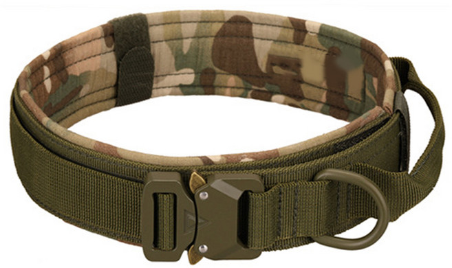 Ozingg 중형견 대형견 훈련 목줄, 밀리터리, 1개