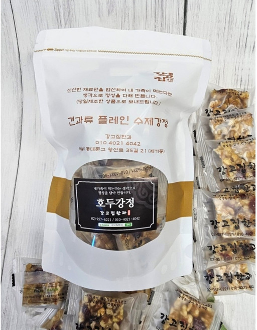전통한과 수제강정 견과류 강정 호두강정 1kg 강고집한과, 1개