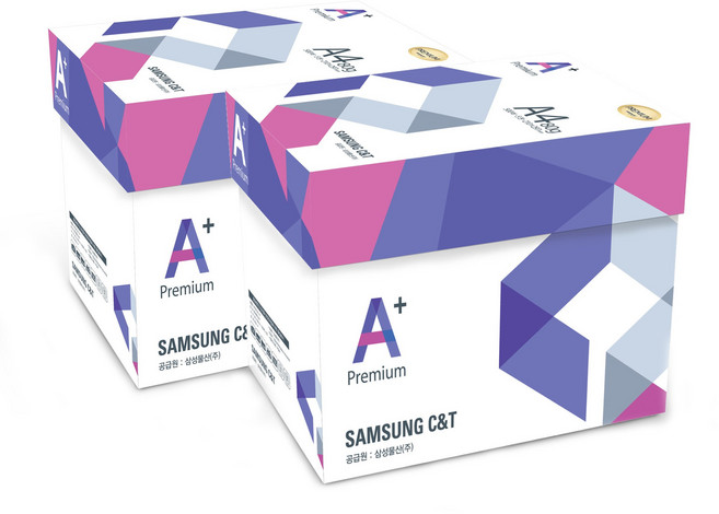 삼성 프리미엄 에이플러스 a4용지 80g 2박스 5000매 복사용지, 2개, A4