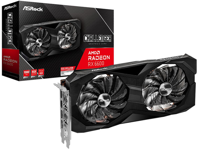 ASRock AMD Radeon RX6600 GDDR6 8GB RX6600 CLD 8G 그래픽 보드 탑재 모델 [국내 정규