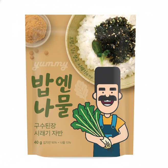 밥엔나물 구수된장 시래기자반, 20개, 40g