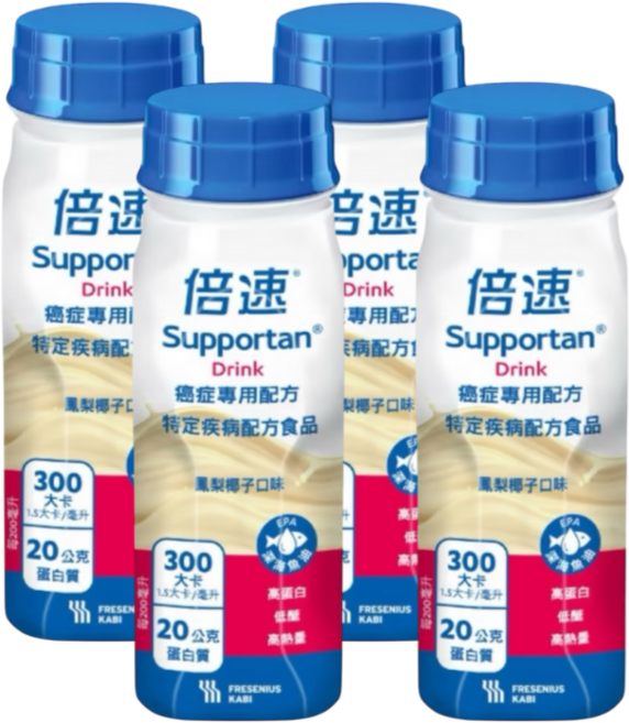 【FRESENIUS KABI 費森尤斯卡比】倍速癌症專用配方 鳳梨椰子 德國製 台灣公司貨 藥局直營, 4個, 200ml