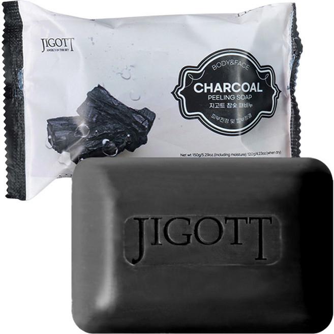 지고트 참숯 때비누 향기로운 목욕 바디워시, 150g, 1개입