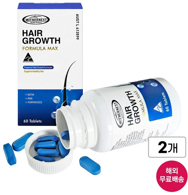 [유통기한 임박 세일] 마더네스트 헤어그로우 60정 x 2병 모발 건강 (26년 9월), 2개 - 쿠팡
