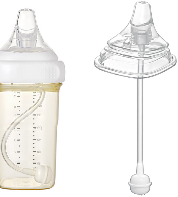 순수아 헤겐 스파우트 꼭지+추빨대 1세트, 1ml, 투명