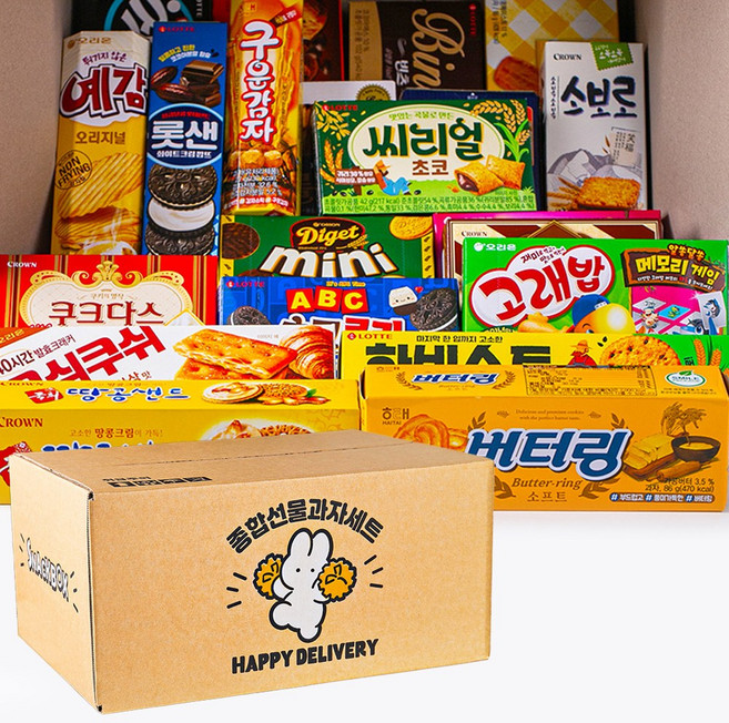 한봄 간식선물세트 박스과자 모음 간식 종합선물세트 1161342, 단품