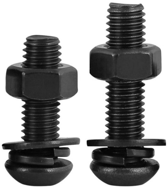 헥스 소켓 버튼 헤드 스크류 너트 세트 와셔 포함 M2 M2.5 M3 M4 M5 M6 M8 M12 10.9/12.9 등급 블랙 알렌, 09 M6 5sets, 02 45mm