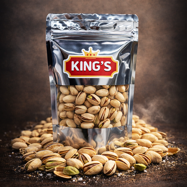 킹스 껍질째 구운 가염 두쫀쿠 피스타치오 140g, 1개