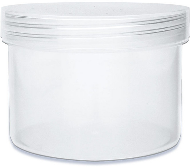 메가플라스틱 메가 투명 슬라임용기 210ml(반투명캡) 1박스100개, 투명용기+반투명캡, 1박스