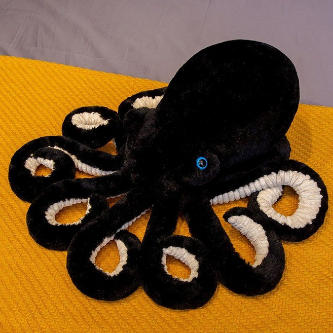 대왕문어인형 문어인형 대왕 쿠션 인형 선물 대형, 검은색
