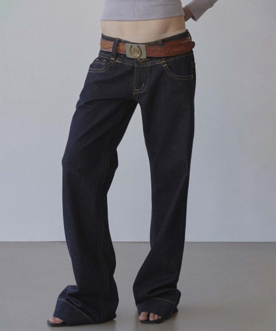 SCULPTOR Union Jack Engineered Denim Indigo