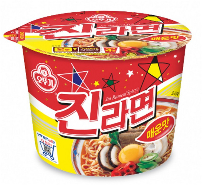 진라면 매운맛 용기 110g, 11개