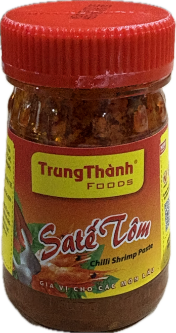 TrungThanh 사테톰 칠리 쉬림프 페이스트, 100g, 2개
