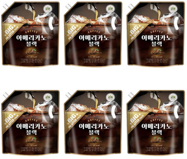 발란스그로우 아메리카노 블랙 1.5L, 6개