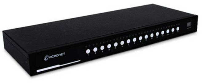ACRONET(아크로넷) KXM-0116 KVM 스위치 VGA타입 16포트 랙타입 (케이블 미포함), 1개