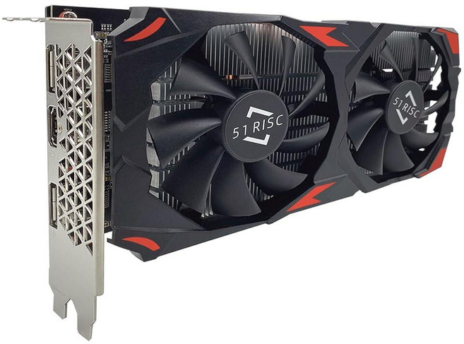 51RISC Radeon RX 580 8GB 그래픽 카드 GDDR5 256비트 2048SP VR 지원 디스플레이 포트 HDMI 비디오 카드 게임용 (RX 580 8GB), 51RISC Radeon RX 580 8GB 그래픽 카
