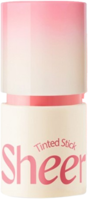 메이크힐 틴티드 쉬어 스틱 6g + 핑거퍼프 세트, 1개, 06 Sheer Pink Berry 쉬어핑크베리