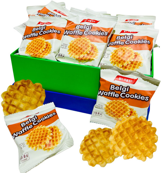와플모양 바삭 쿠키 대용량 행사 과자, 34개, 13.5g