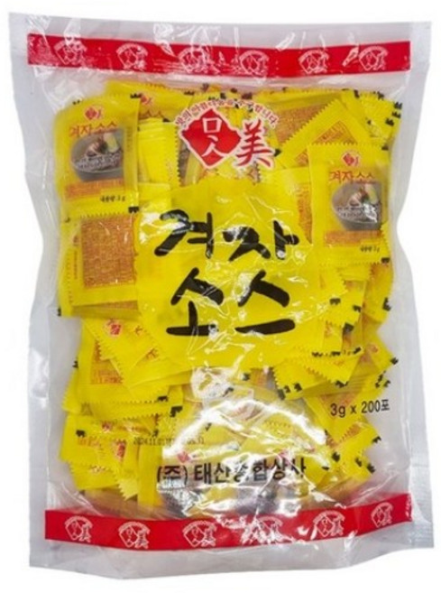 태산 맛미 겨자소스 3g x200개, 600개