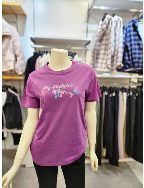 뱅뱅 NC경산점 여름신상 파격세일! 여자 레터링 라운드 반팔 티셔츠 NTL529