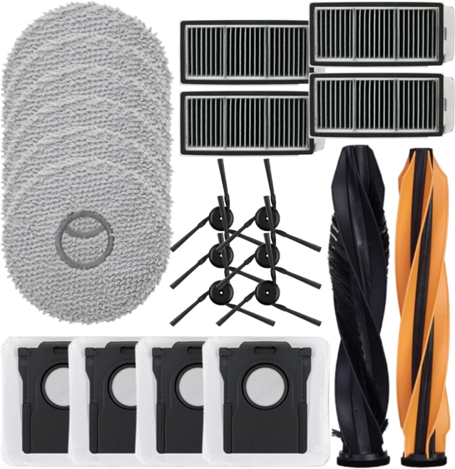 비브랜드 드리미 매트릭스10 울트라 로봇청소기 걸레 필터 먼지봉투 브러쉬 호환 부품, 1세트, 소모품