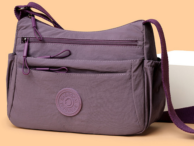 여성용 경량 나일론 방수 크로스백 일상용 가방