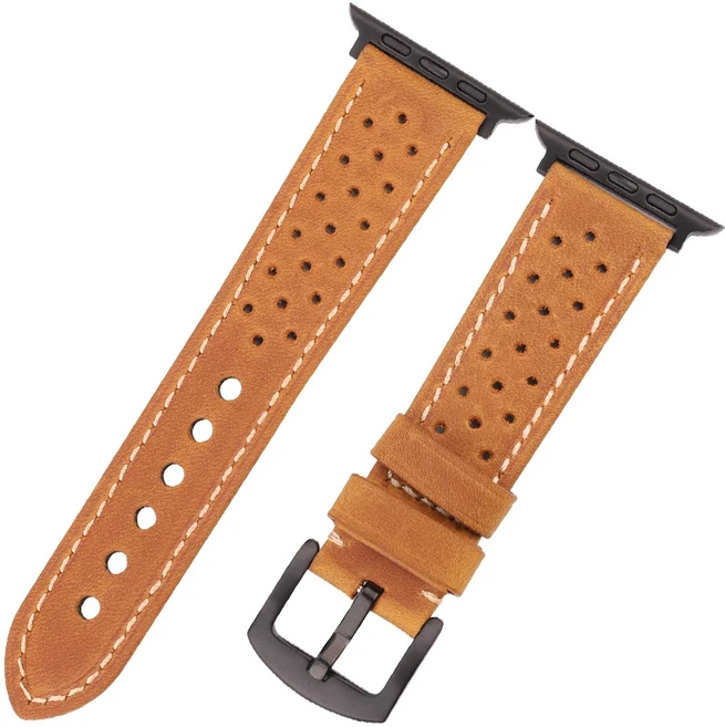 애플워치 시리즈 울트라 스트랩 가죽 49mm 호환 교체 통기성