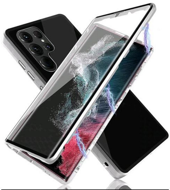 갤럭시 a 56 55 54 36 35 34 26 25 24 17 16 메탈 마그네틱 전면 풀커버 투명 강화유리 슬림 범퍼 하드 핸드폰 케이스