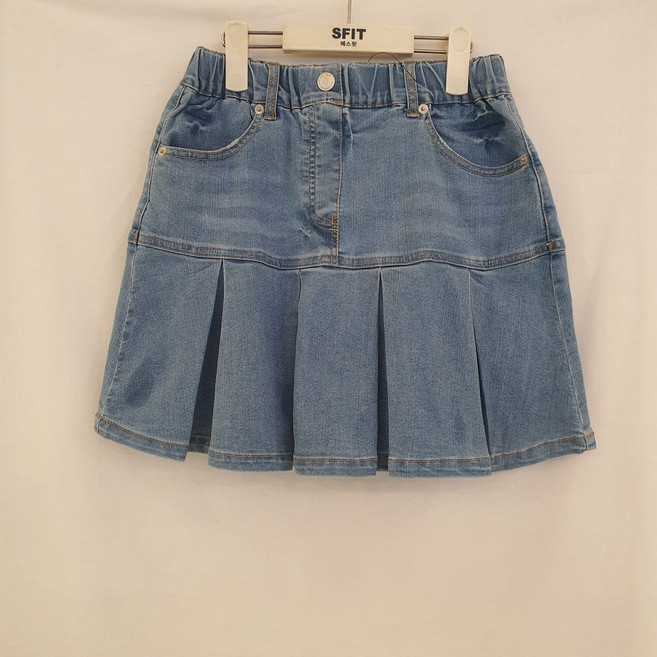 에스핏주니어 부평점 @@데님스커트@@ 속바지내장! 맞주름포인트! 데일리 데님주름스커트 !!!