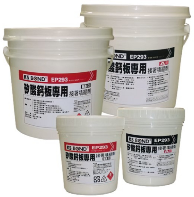 【Dr. House-歐樂克修繕家】矽酸鈣板專用AB膠 國森, 1個, A+B(組)/1.6Kg