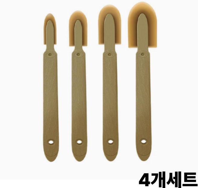 비니오 실리콘 헤라 4종 세트 틈새 마감 코너 정리 방수 실리콘 제거 도구, 1세트