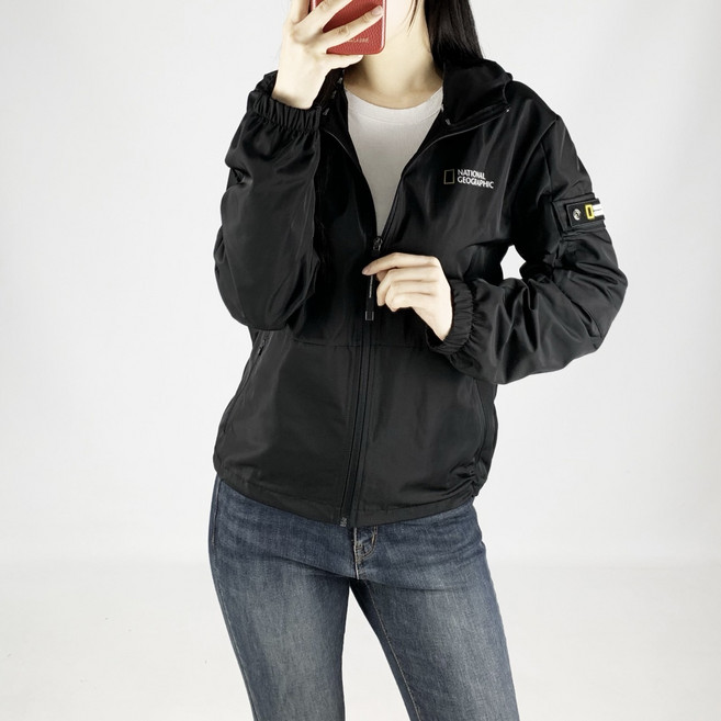 내셔널지오그래픽 후드 바람막이 봄신상 남녀공용 데일리 캐주얼룩 산책 런닝 일상복