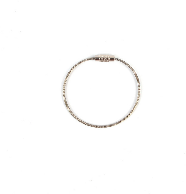 다용도 와이어로프 키체인 케이블타이 수영키링 스트랩키링 가방키링 줄, 10개