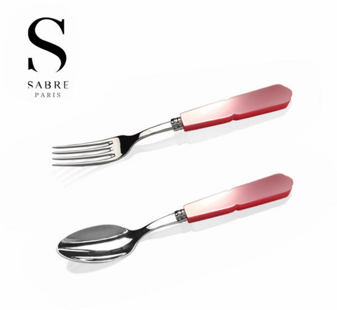 아트박스/사브르 [사브르]구스타브 커트러리 2종세트(로즈핑크), 단품없음, 1개