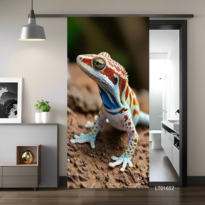 돌고래 카브라이트 귀여운 동물 도어 스티커 방수 탈부착 홈 장식 비닐 데칼, 1개, 15. 15 / B. 77x200cm(cut 2 ...