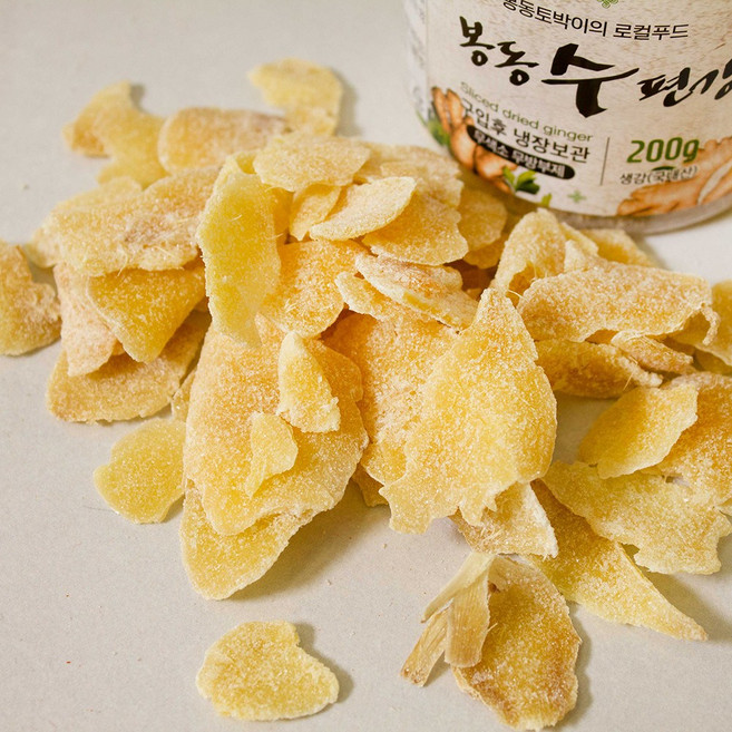 완주 봉동 생강편강 수제 편생강 생강칩 200g 500g 1kg 진편강 생강절편, 1박스