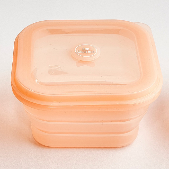 ECO BELIEVER 矽膠折疊保鮮盒, 1個, 1200ml